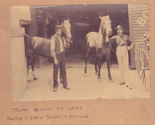 John Benson with horse