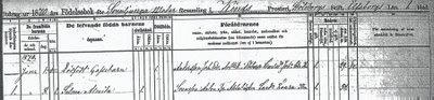 Selma Antonson birth record