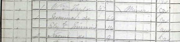1841 England census for William Taylor