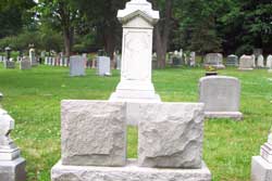 Emma back of tombstone
