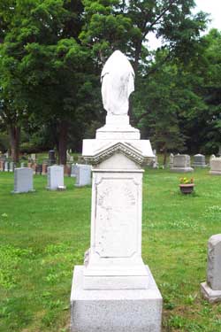 Horace Pitcher and Helen tombstone