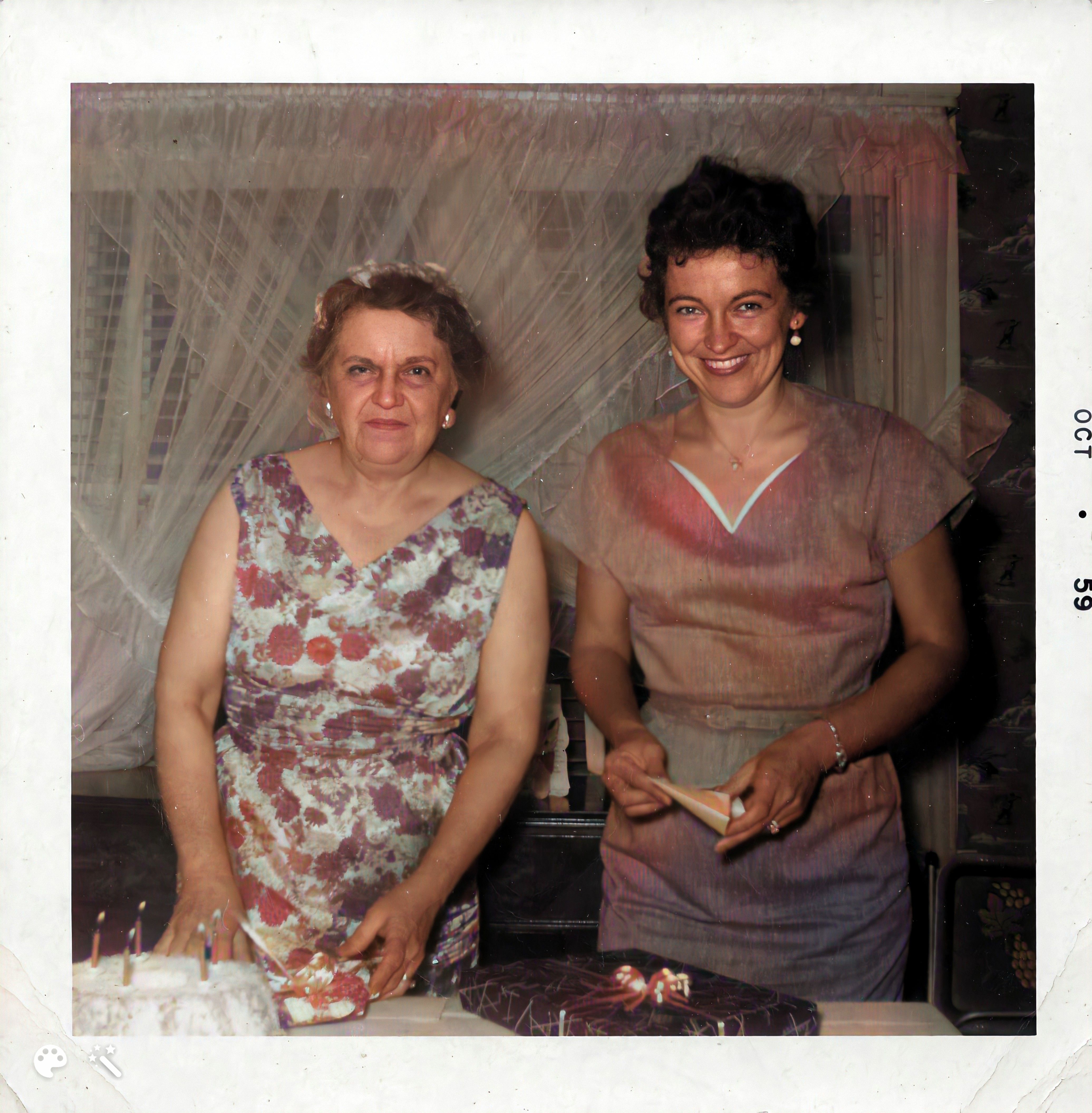 Edith with Barbara