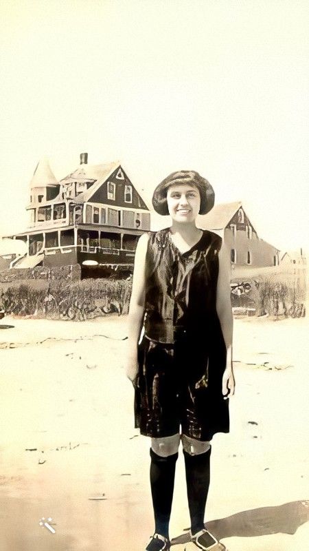 Edith in bathing costume