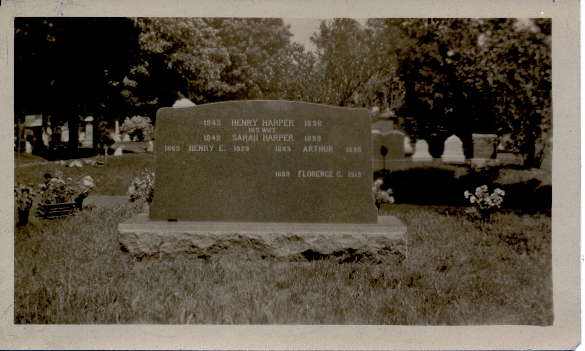 Harper Tombstone Back