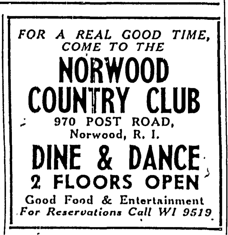 Norwood Country Club ad