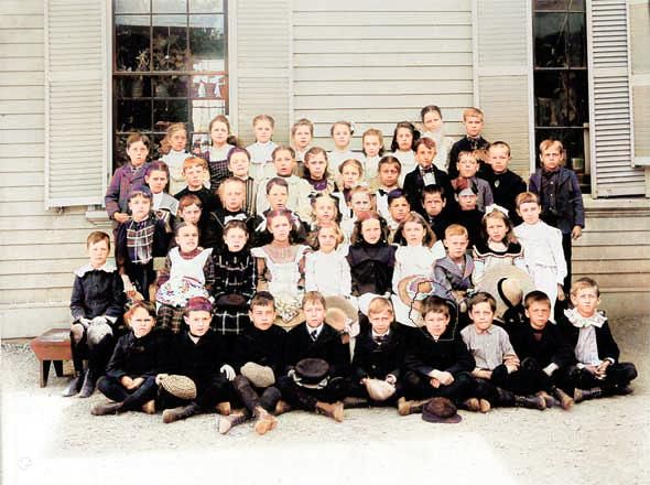 Philip with his classmates