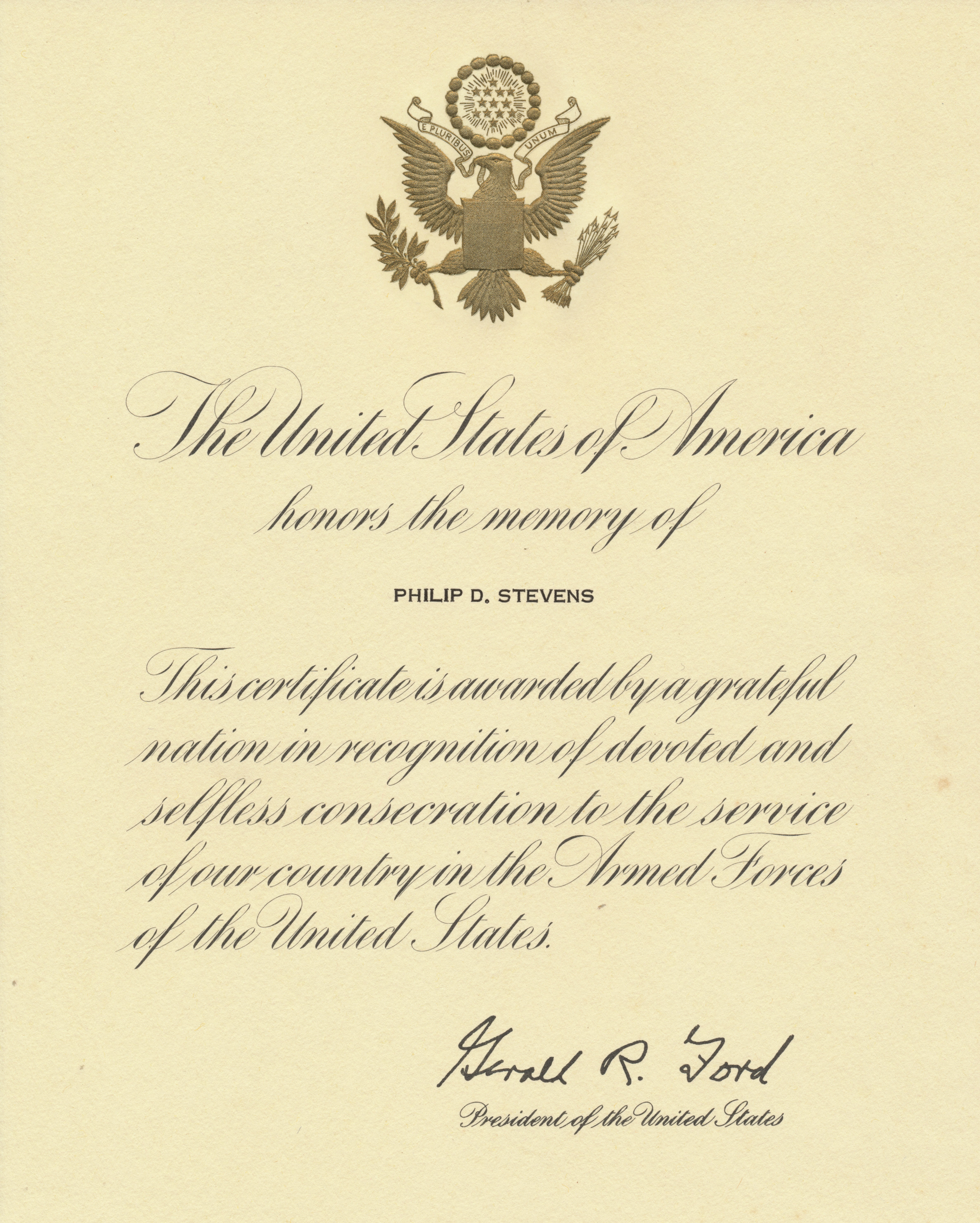 From the White House about Philip's deatch
