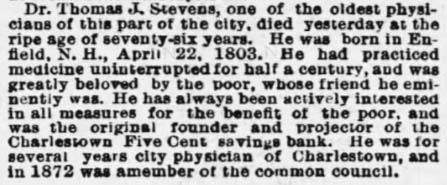 Thomas Stevens obituary